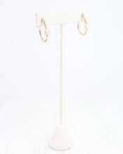 Load image into Gallery viewer, Nicki CZ Hoop Earring Gold
