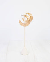 Load image into Gallery viewer, Gastonia Thick Hoop Earring Worn
