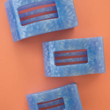 Load image into Gallery viewer, Flat Rectangle Hair Clip | Large | Blue Lagoon
