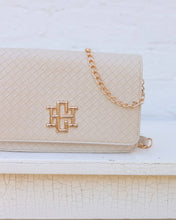 Load image into Gallery viewer, Bryn Clutch/Crossbody Woven Almond
