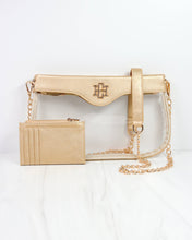 Load image into Gallery viewer, Madi Clear Crossbody GOLD
