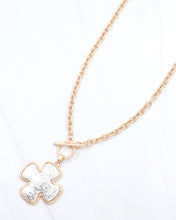 Load image into Gallery viewer, Chandi Cross Necklace Worn Silver
