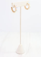 Load image into Gallery viewer, Ashleigh Flower Hoop Earring Opal
