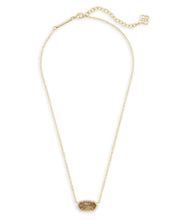 Load image into Gallery viewer, ELISA SHORT PENDANT NECKLACE GOLD ORANGE CITRINE QUARTZ

