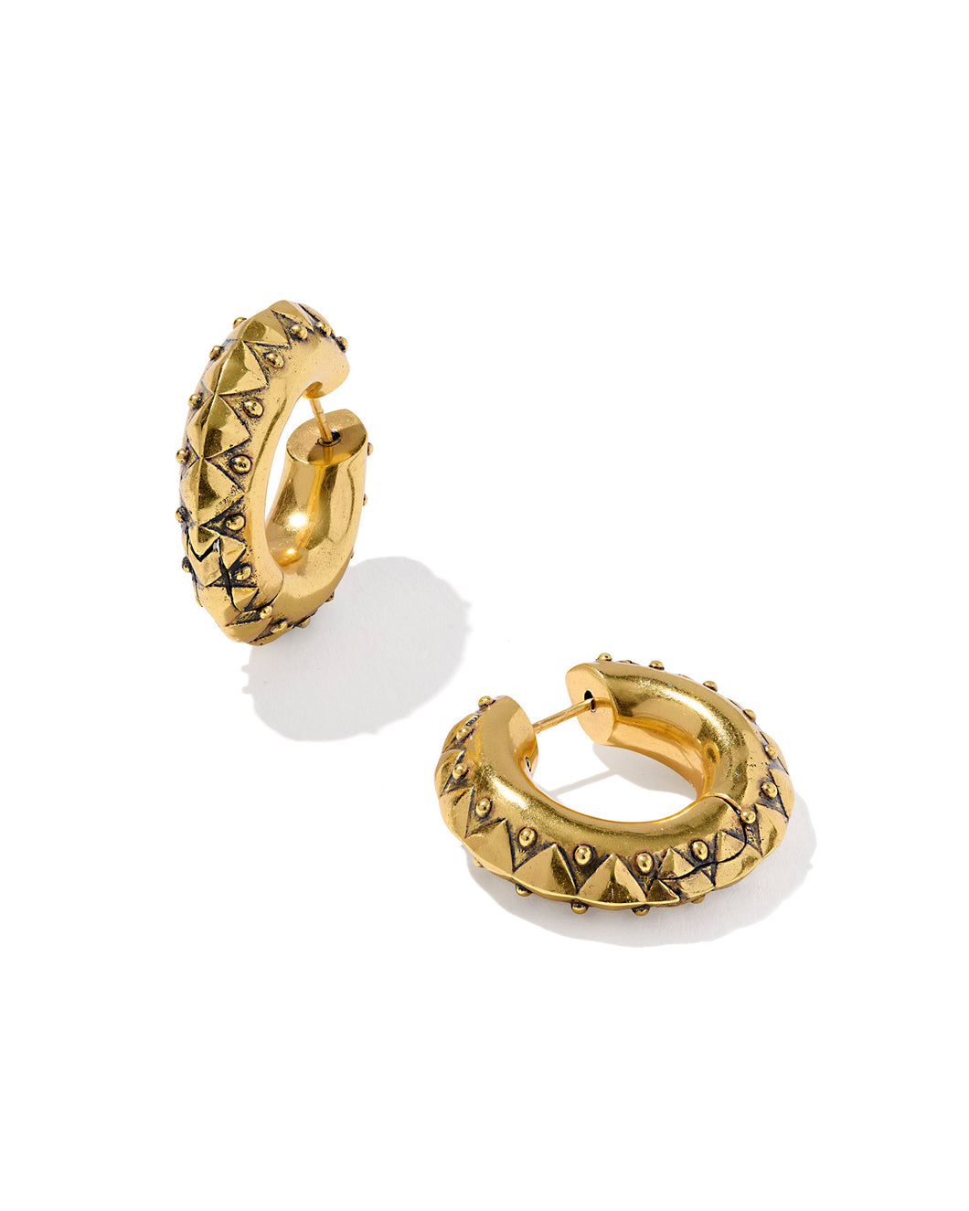 CATHERINE HOOP EARRINGS VINTAGE GOLD